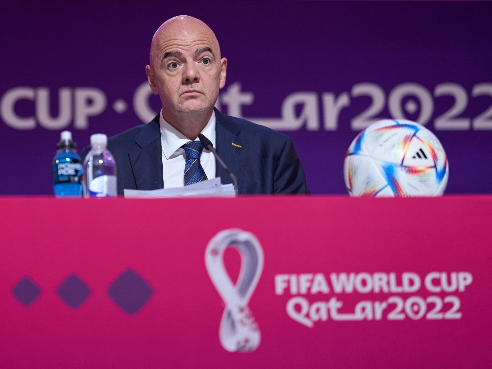 Gianni Infantino ya está en Qatar