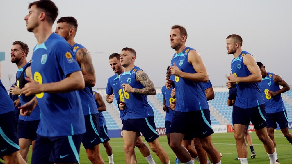 Selección de Inglaterra durante entrenamiento