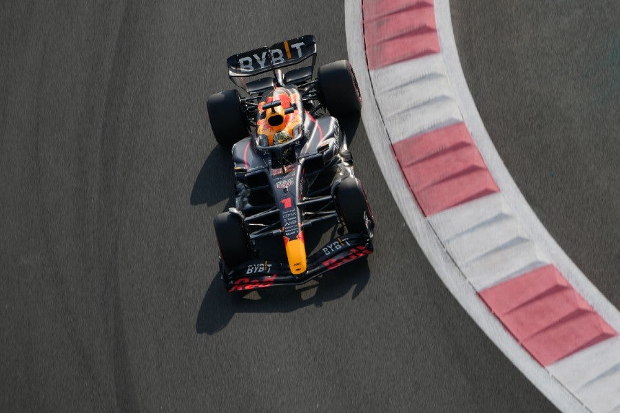 coche de Verstappen en el GP de Abu Dhabi