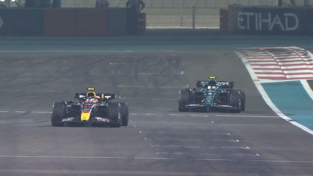 Checo y Vettel en Yas Marina