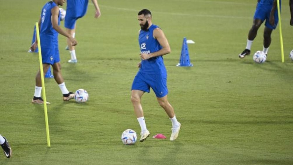 Benzema se entrena por separado previo al Mundial