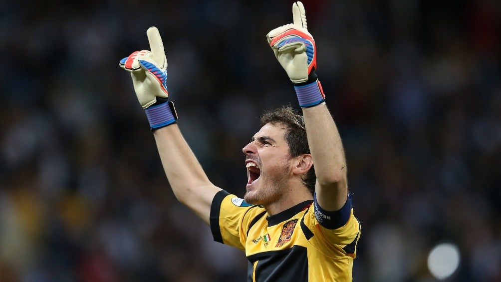 Iker Casillas durante su etapa con la Selección de España