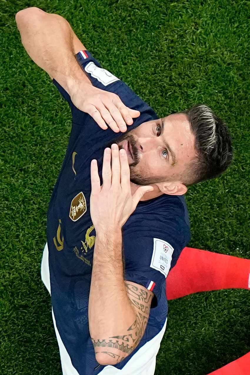 Giroud, máximo anotador en la Selección de Francia