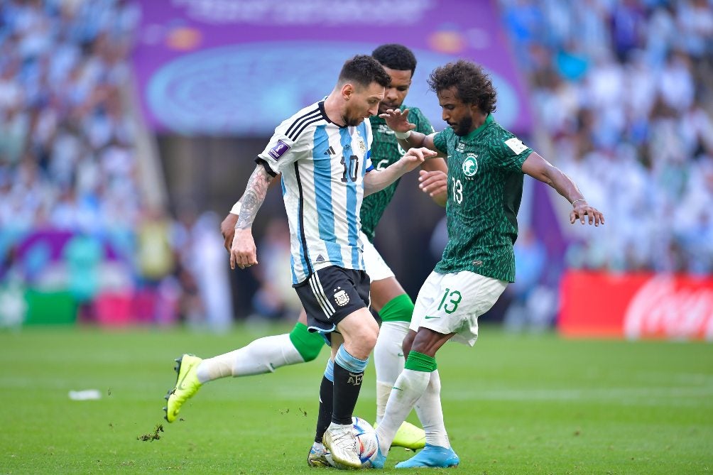 Lionel Messi marcó el único gol de Argentina