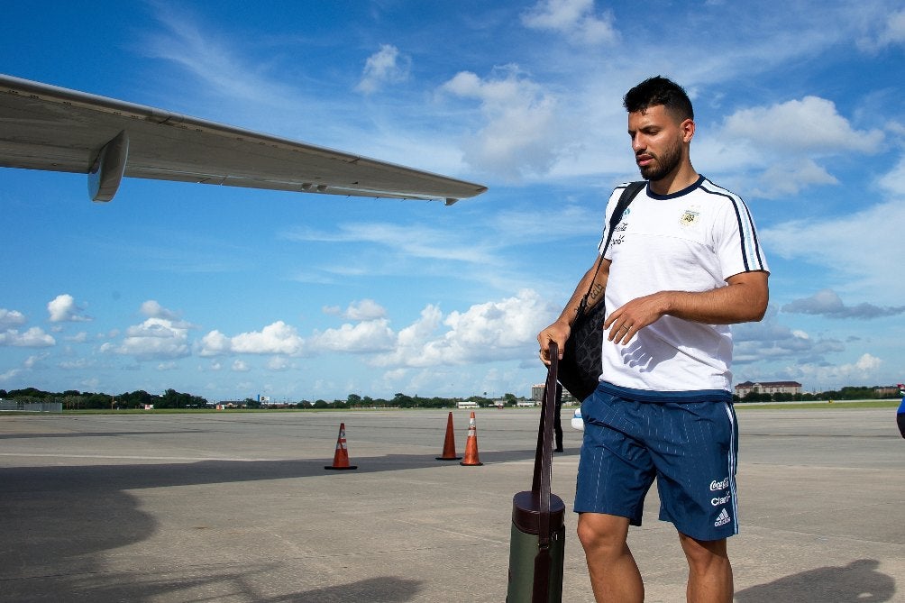 El Kün Agüero está en Qatar para apoyar a Argentina