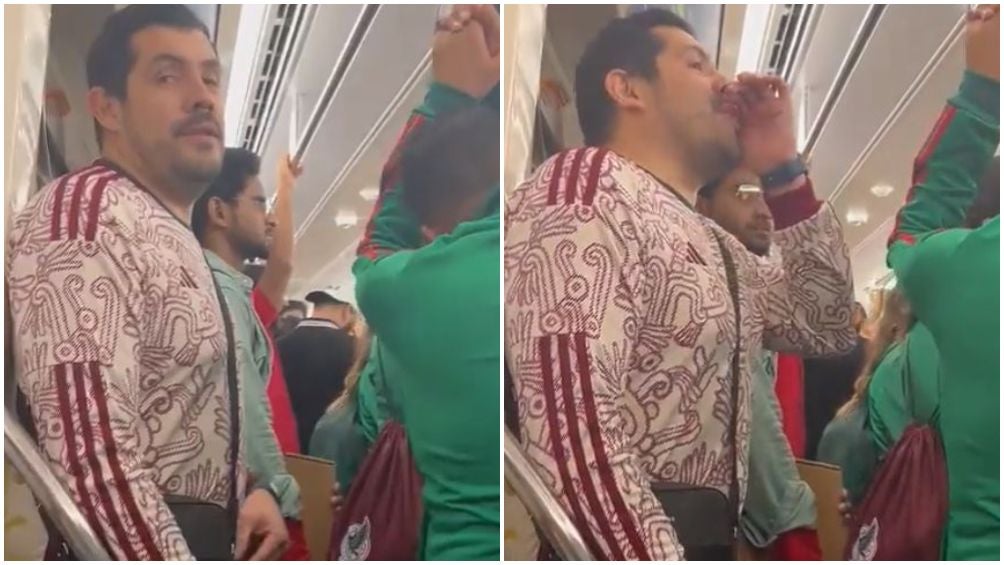 El mexicano causó risas en el metro con su grito