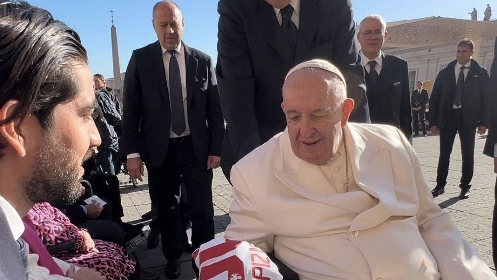 Pizarro con el Papa Francisco