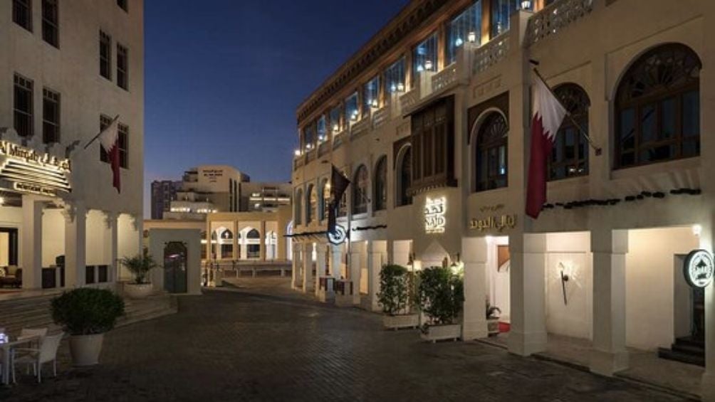 Souq Waqif previo al accidente de este jueves