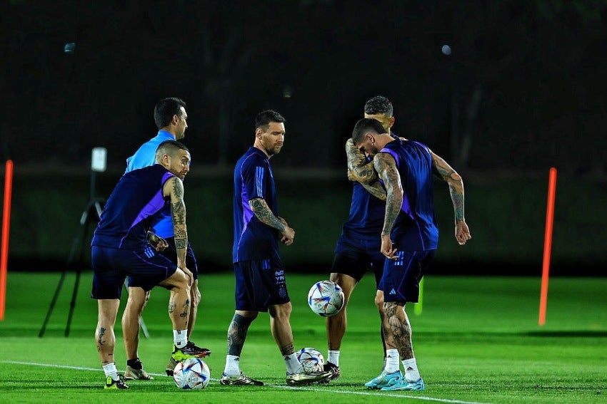 Argentina en entrenamiento previo a enfrentar a México