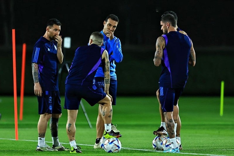 Argentina en entrenamiento