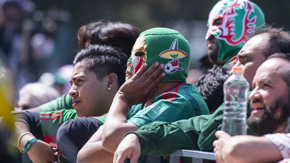 Afición de México en el Fan Fest 