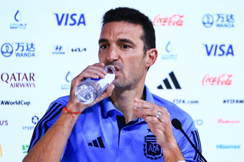 Lionel Scaloni en conferencia de prensa