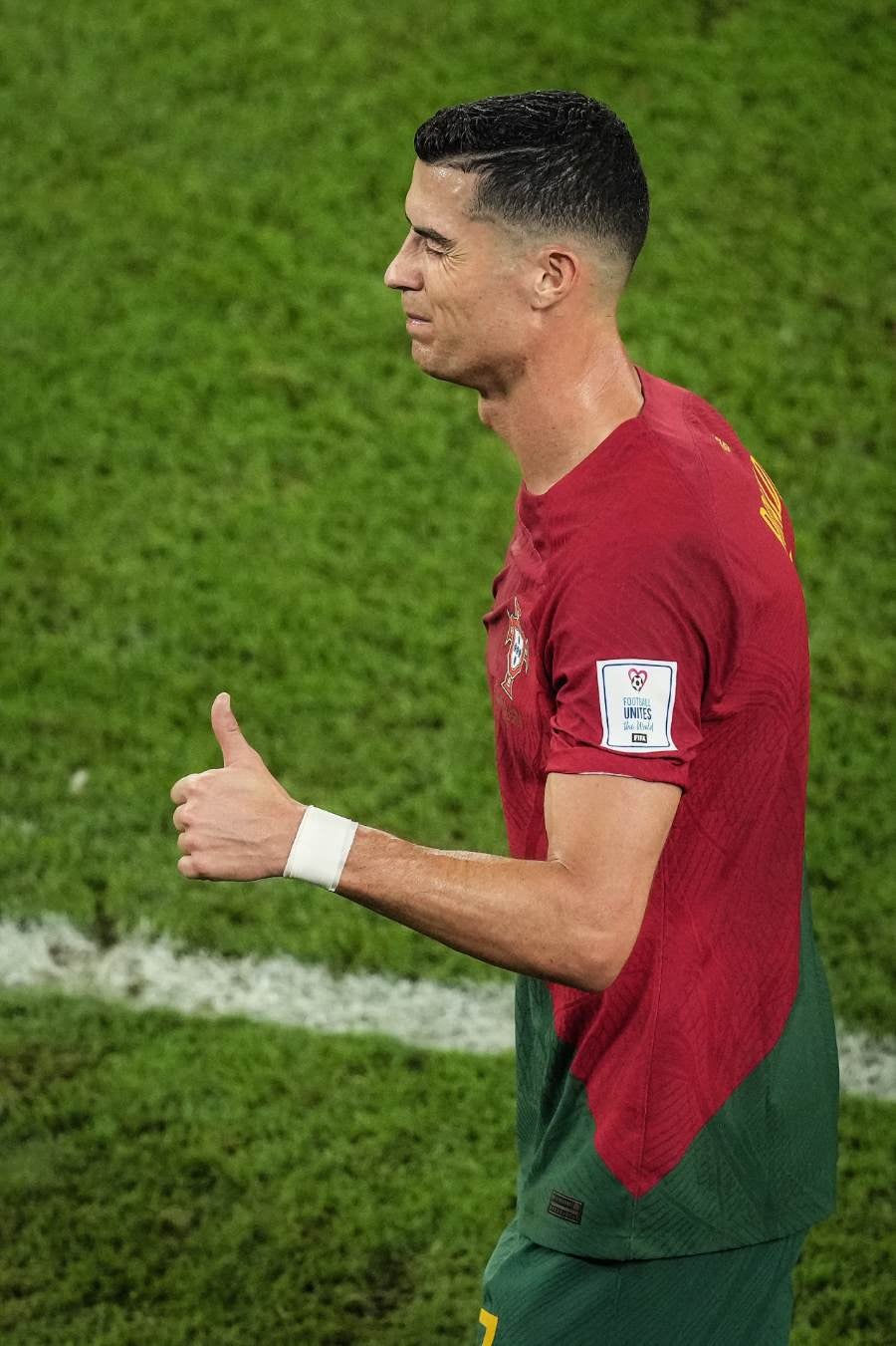 Cristiano Ronaldo en el partido ante Ghana