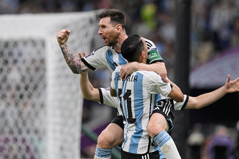 Messi en festejo de gol