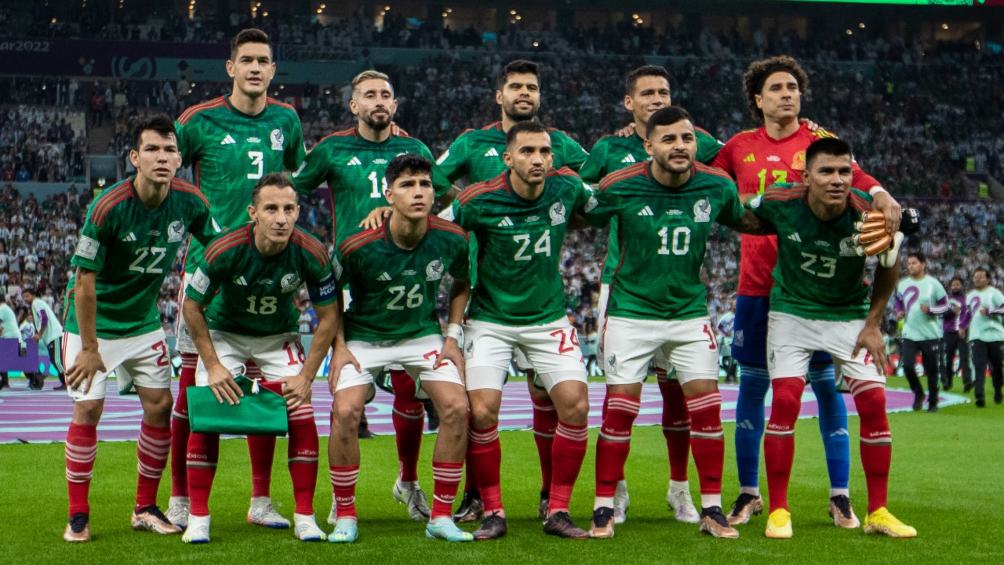 Los titulares de México para el juego contra Argentina