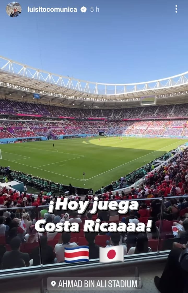 Luisito Comunica estuvo presente para ver a Costa Rica