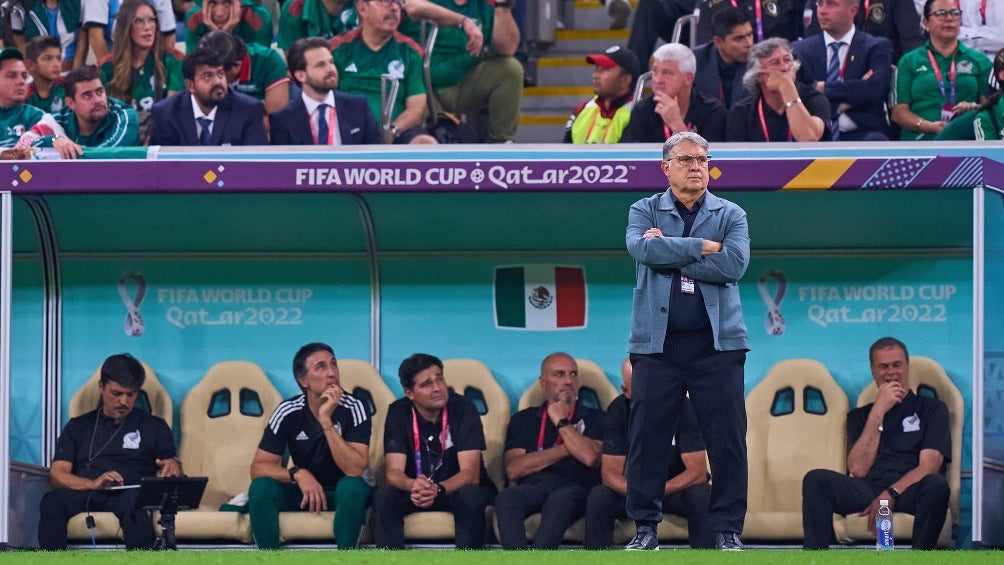 Tata Martino durante la derrota vs Argentina