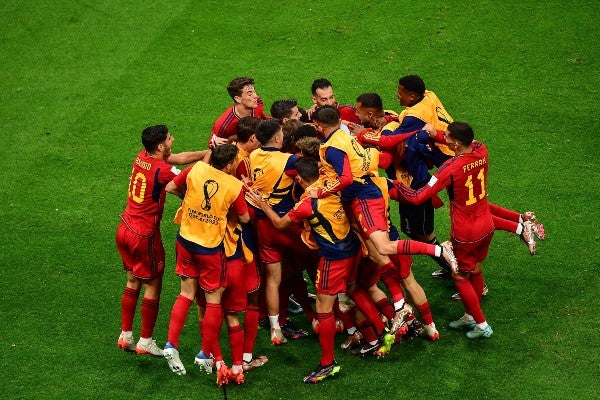 Selección de España celebra en Qatar 2022