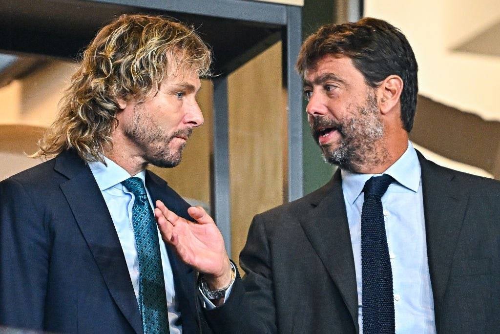 Andrea Agnelli junto a Pavel Nedved