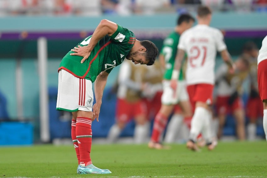 Henry Martín en el juego vs Polonia