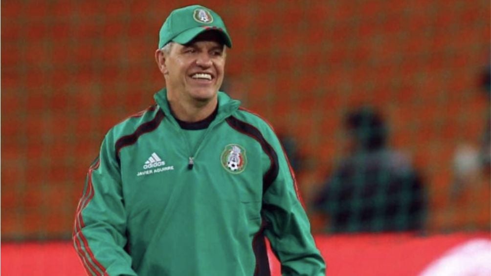 Aguirre en la Selección Mexicana durante Sudáfrica 2010