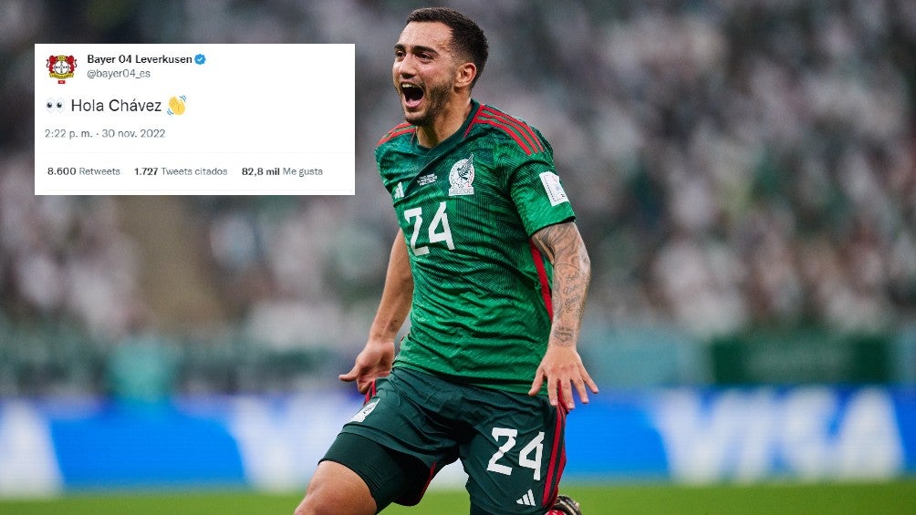 Luis Chávez celebra con la Selección Mexicana en Qatar 2022