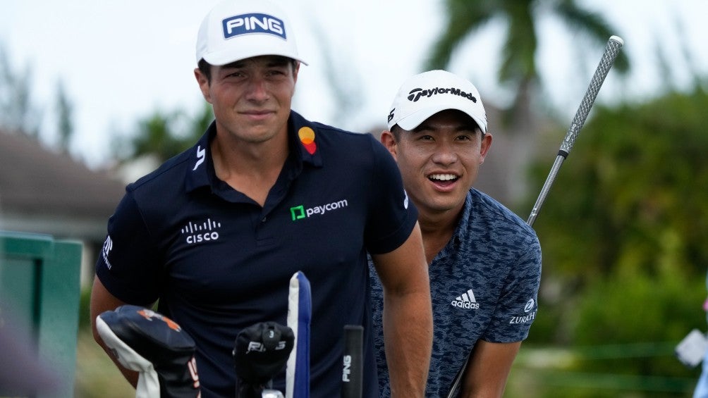 Viktor Hovland y Collin Morikawa en el Hero World Challenge PGA Tour