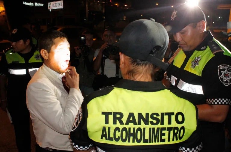 Alcoholímetro en la CDMX