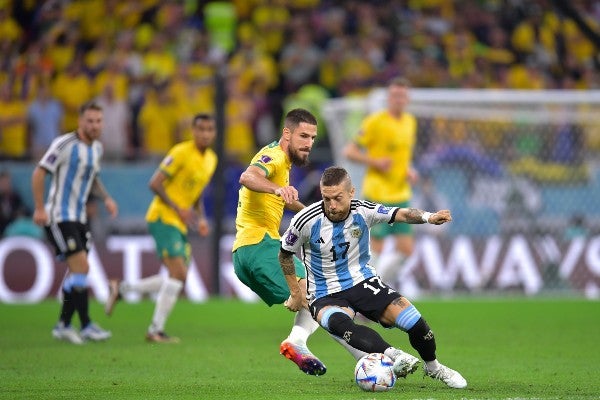 Alejandro 'Papu' Gómez con Argentina vs Australia en Qatar 2022