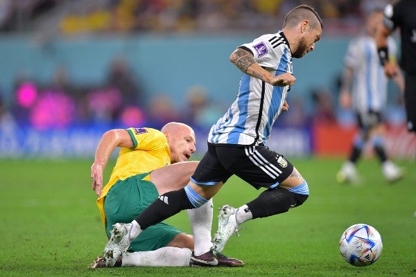 Alejandro 'Papu' Gómez con Argentina vs Australia en Qatar 2022