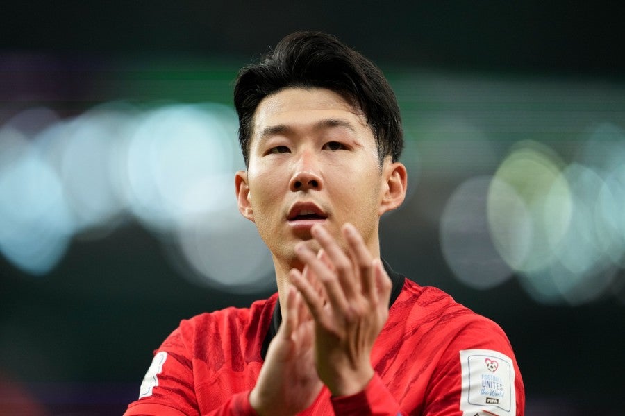 Heung Min Son al finalizar el partido ante Portugal