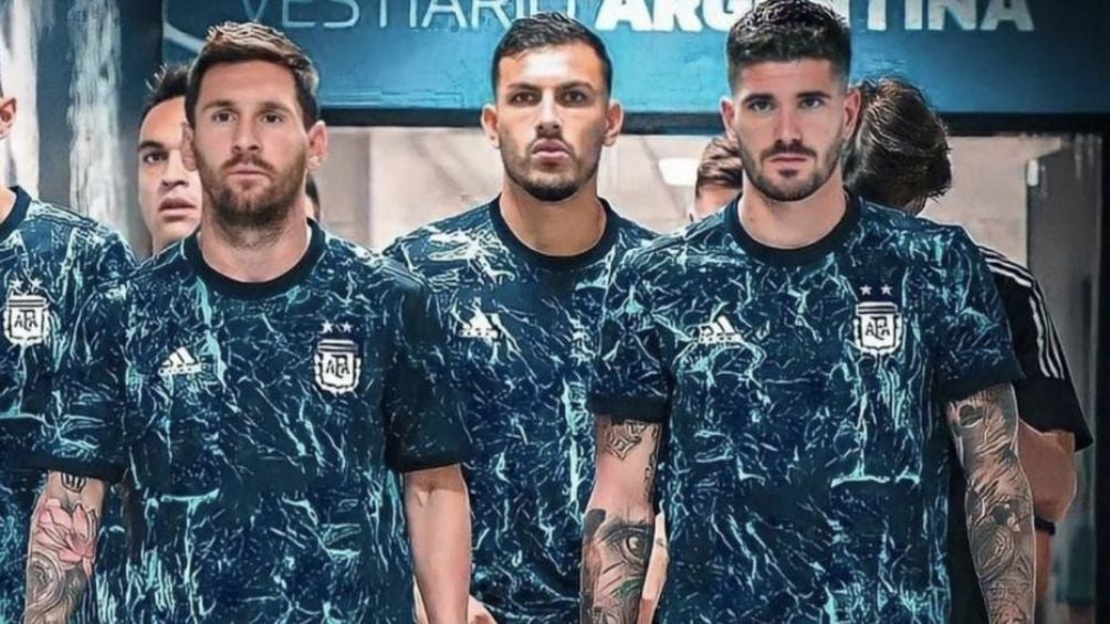 Messi, Paredes y Rodrigo de Paul