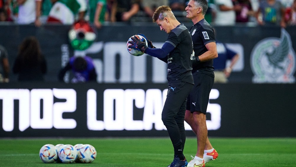 Sebastián Sosa entrenando