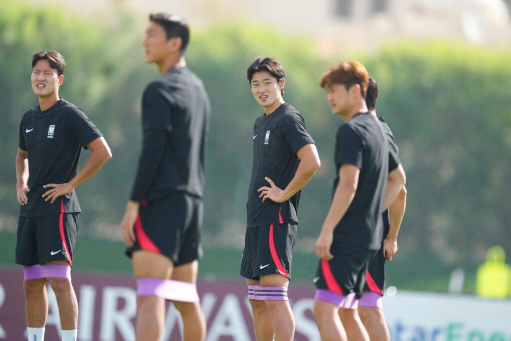 Gue-Sung Cho en entrenamiento de Corea del Sur