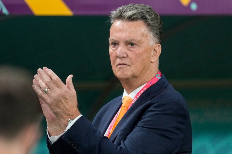 Louis van Gaal con Holanda