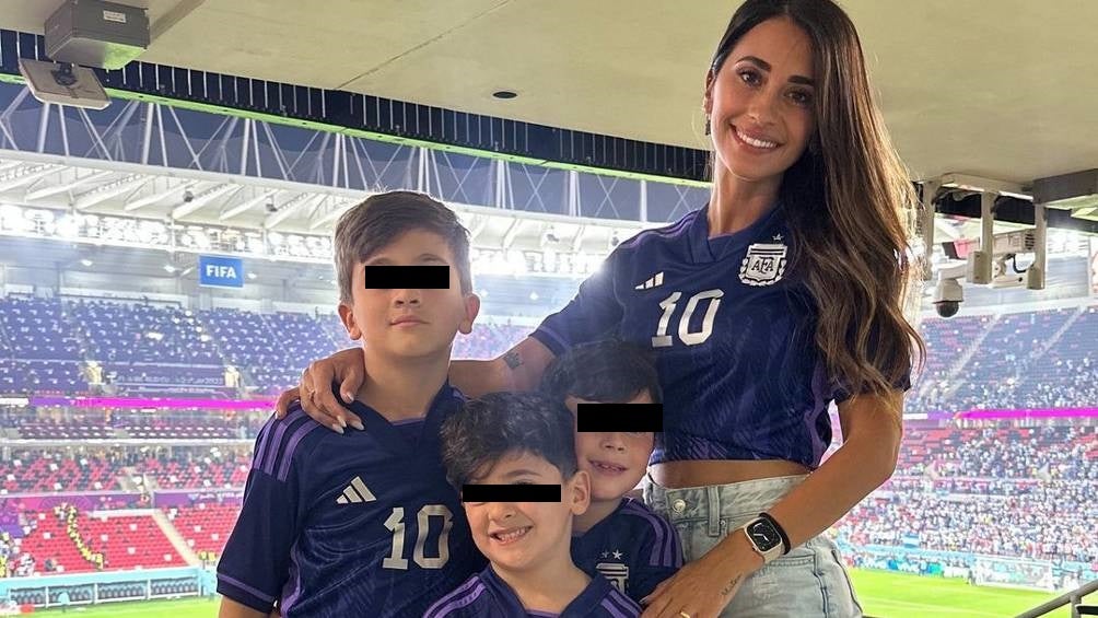 Antonela Rocuzzo regañó a Mateo Messi