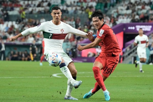 Cristiano Ronaldo durante partido con Portugal