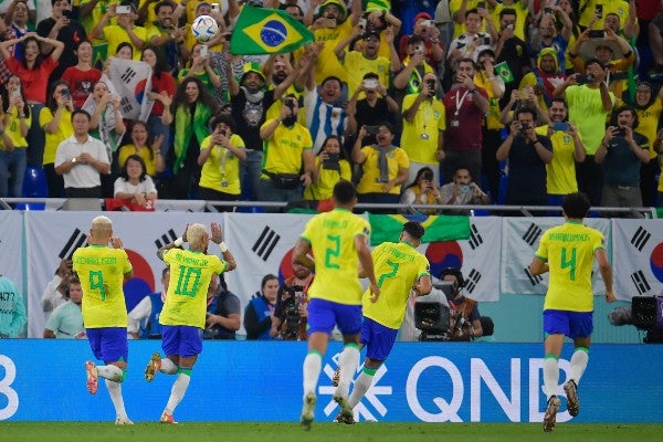 Neymar Jr. celebra con Brasil en Qatar 2022