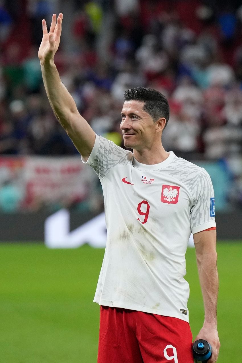 Lewandowski tras la eliminación de Polonia