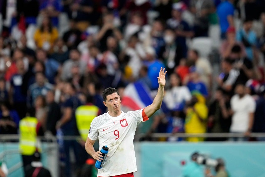 Lewandowski tras la eliminación de Polonia