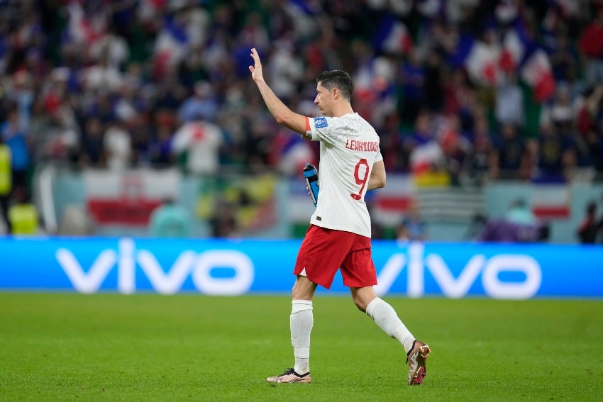 Lewandowski tras la eliminación de Polonia