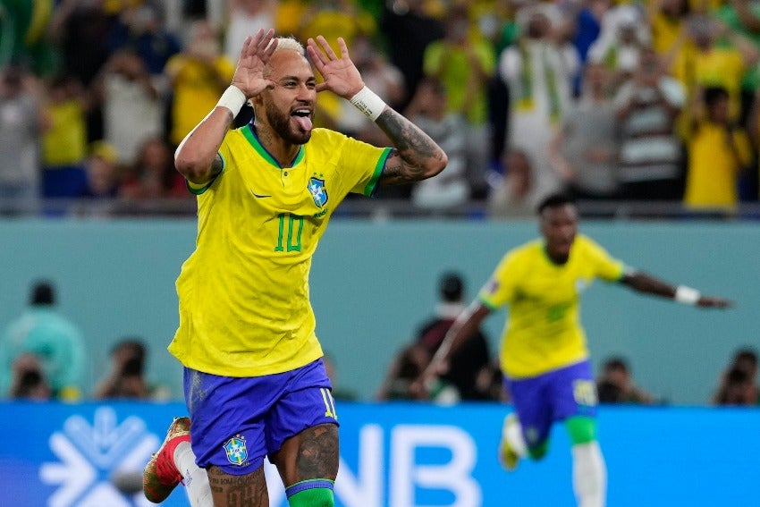 Neymar en celebración de gol