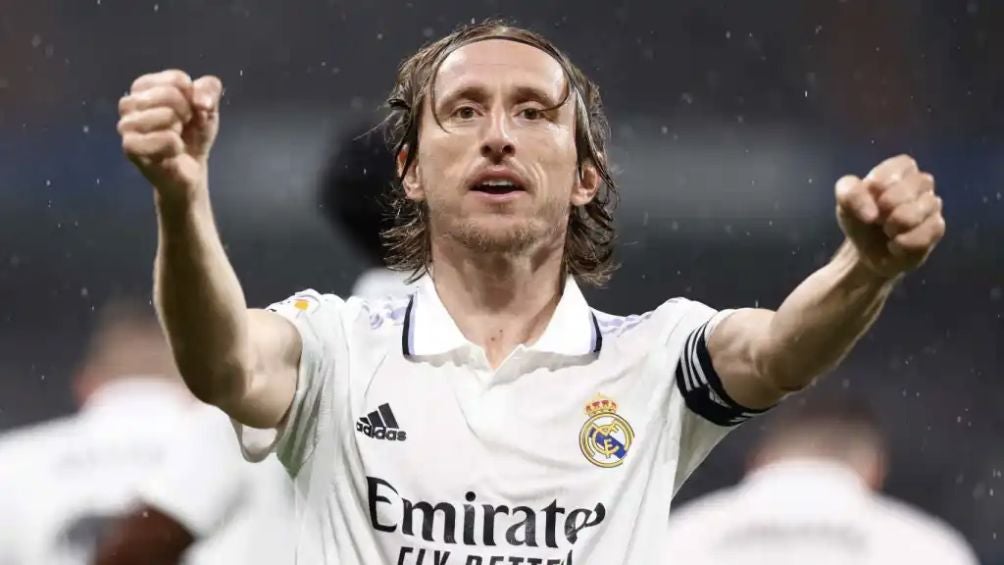 Modric con el Real Madrid