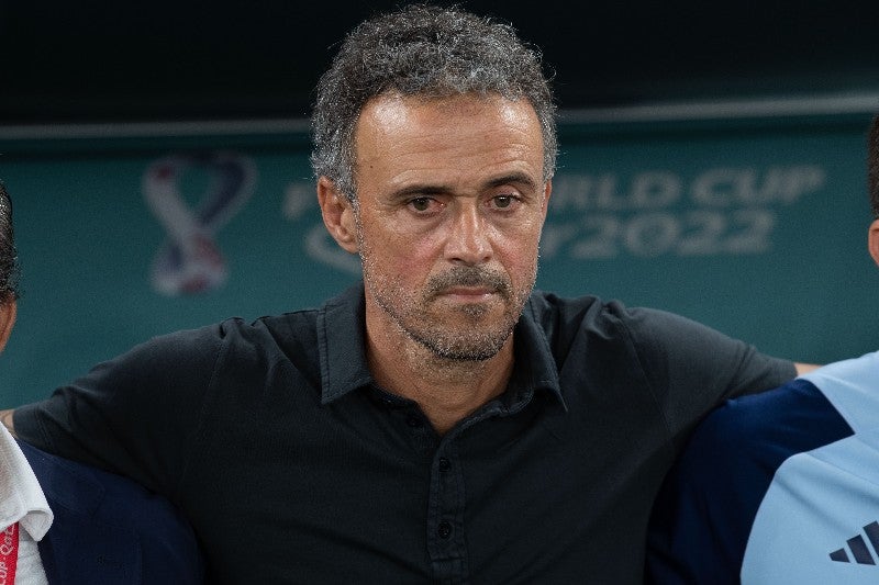 Luis Enrique molesto tras la eliminación de España