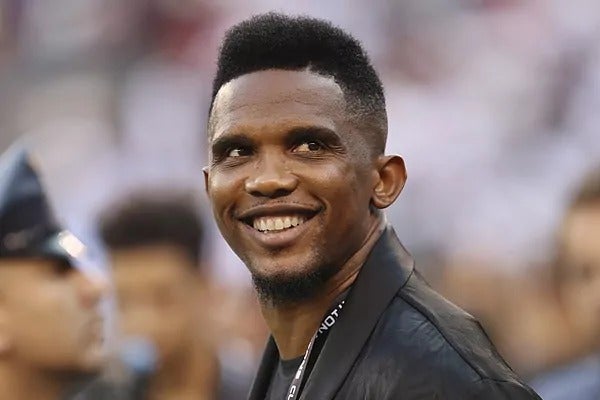 Samuel Eto'o previo a un juego