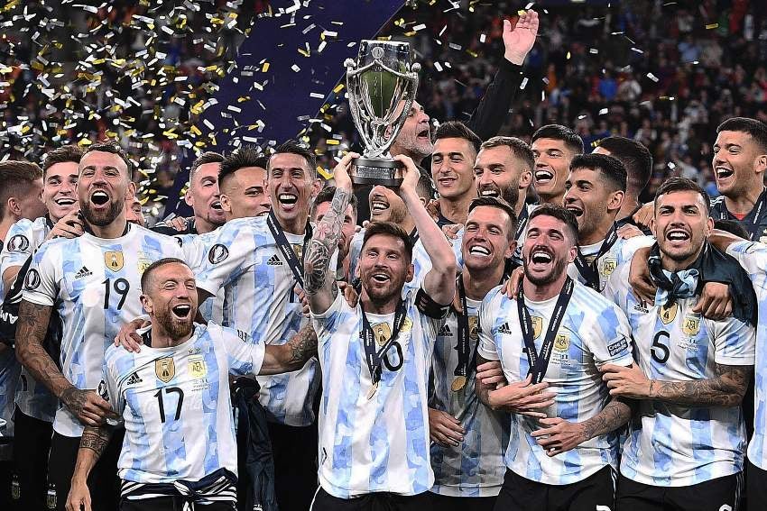 Argentina tras ganar la Finalissima