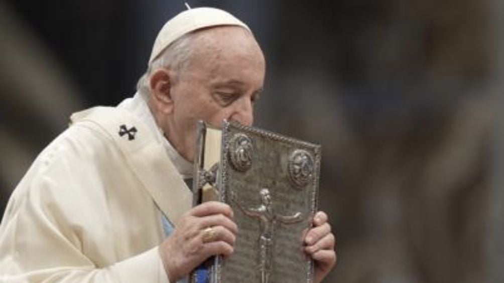 Papa Francisco en un misa en el Vaticano