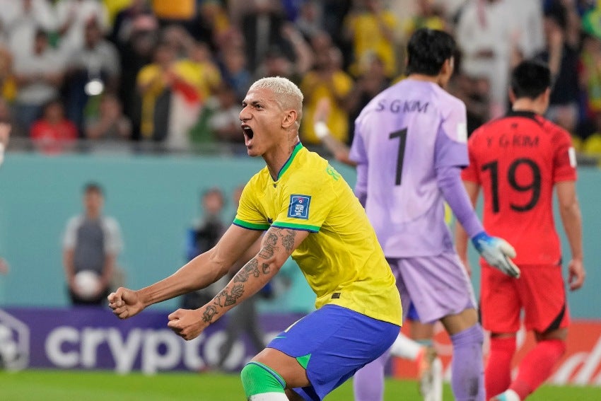 Richarlison en celebración de gol