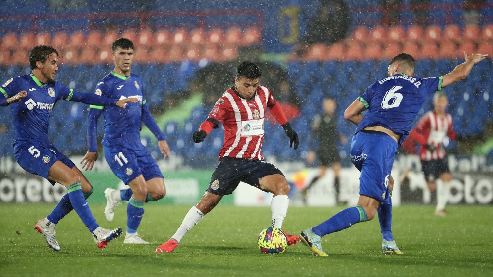 Acciones del juego entre Chivas y Getafe