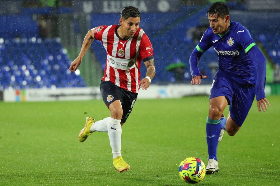 Chivas en su partido ante Getafe